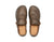 Men's Olive Middle English Handmade Leather Shoes - Top Down Orientation, on white background